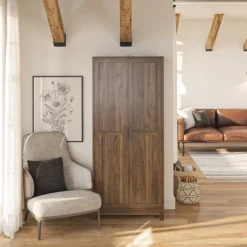 Seven Hills Columbia Walnut 2-Door Storage Cabinet -Home Furnishing Store 810563167 61