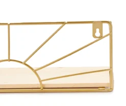 Gold Sun Burst Wall Shelf, 2-Pack -Home Furnishing Store 810563433 2