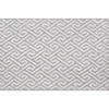 Gray & White Greek Key Jacquard Kitchen Mat, (18" X 30")