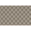 Beige & Charcoal Diamond Lattice Jacquard Kitchen Mat