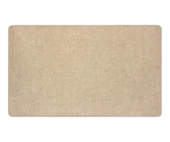 Tan Jacquard Kitchen Mat, (18" X 30")