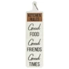 "Good Times" Cream & Black Serving Board Wall Plaque