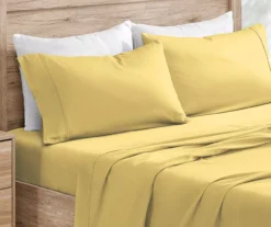 Yellow Microfiber Sheet Set -Home Furnishing Store 810564914 1