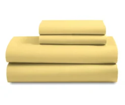 Yellow Microfiber Sheet Set -Home Furnishing Store 810564917 2