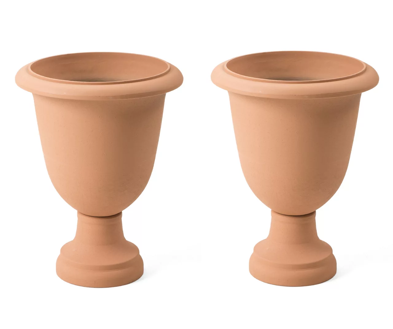 Glitzhome Plastic Urn Planters, 2-Pack 1 Glitzhome Plastic Urn Planters, 2-Pack
