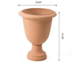 Glitzhome Plastic Urn Planters, 2-Pack 16 Glitzhome Plastic Urn Planters, 2-Pack -Home Furnishing Store 810565980 5