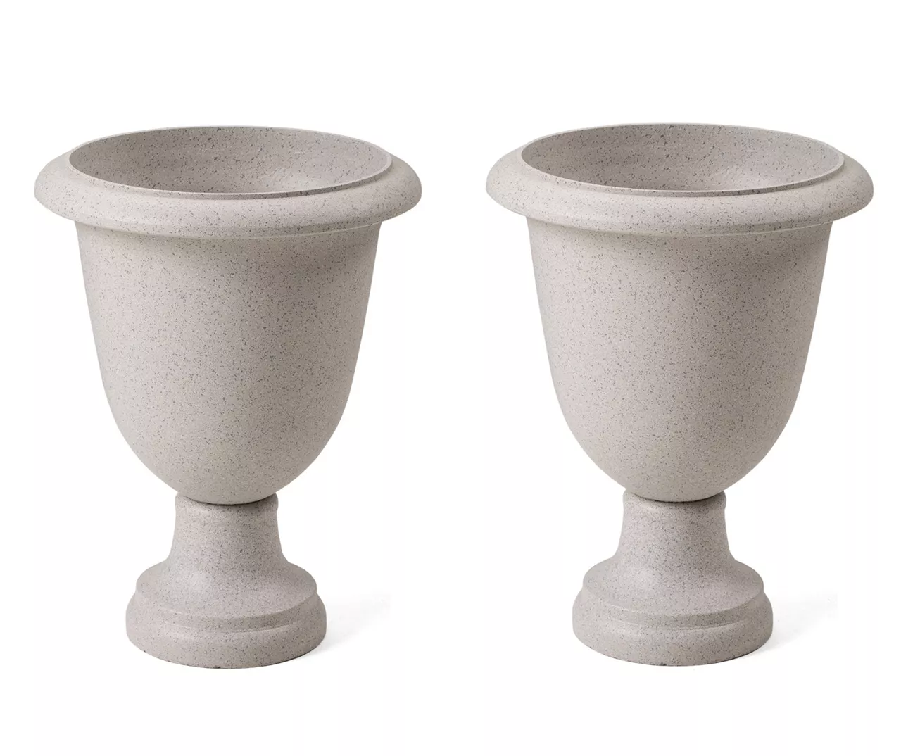 Glitzhome Plastic Urn Planters, 2-Pack 2 Glitzhome Plastic Urn Planters, 2-Pack - Image 2