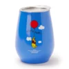 "Up, Up & Away" Blue Pooh Stainless Steel Travel Stemless Wine Mug, 10 Oz.