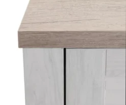 54" 2-Tone Shutter Door Electric Fireplace Console -Home Furnishing Store 810571321 2