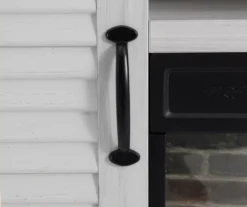 54" 2-Tone Shutter Door Electric Fireplace Console -Home Furnishing Store 810571321 3