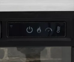 54" 2-Tone Shutter Door Electric Fireplace Console -Home Furnishing Store 810571321 4