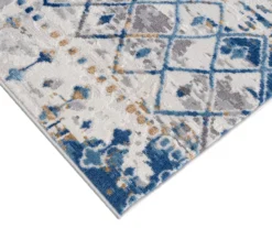 Jessica Blue & Cream Moroccan Geometric Area Rug -Home Furnishing Store 810573861 810573862 810573863 810573864 6