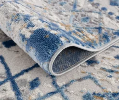 Jessica Blue & Cream Moroccan Geometric Area Rug -Home Furnishing Store 810573861 810573862 810573863 810573864 7
