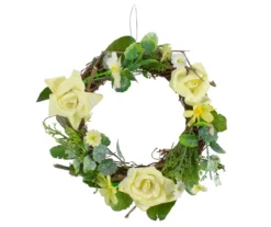 7" Floral & Foliage Mini Twig Wreath