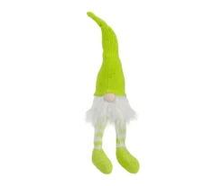 Northlight Lime Green & White Knit Gnome Tabletop Decor