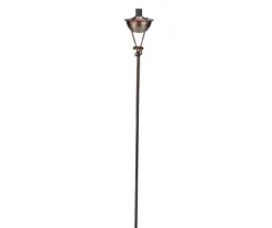 61" Brushed Copper Half Moon Oil Patio Torch -Home Furnishing Store 810575989 2