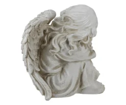 9.5" Ivory Resting Angel Garden Statuary -Home Furnishing Store 810575997 3