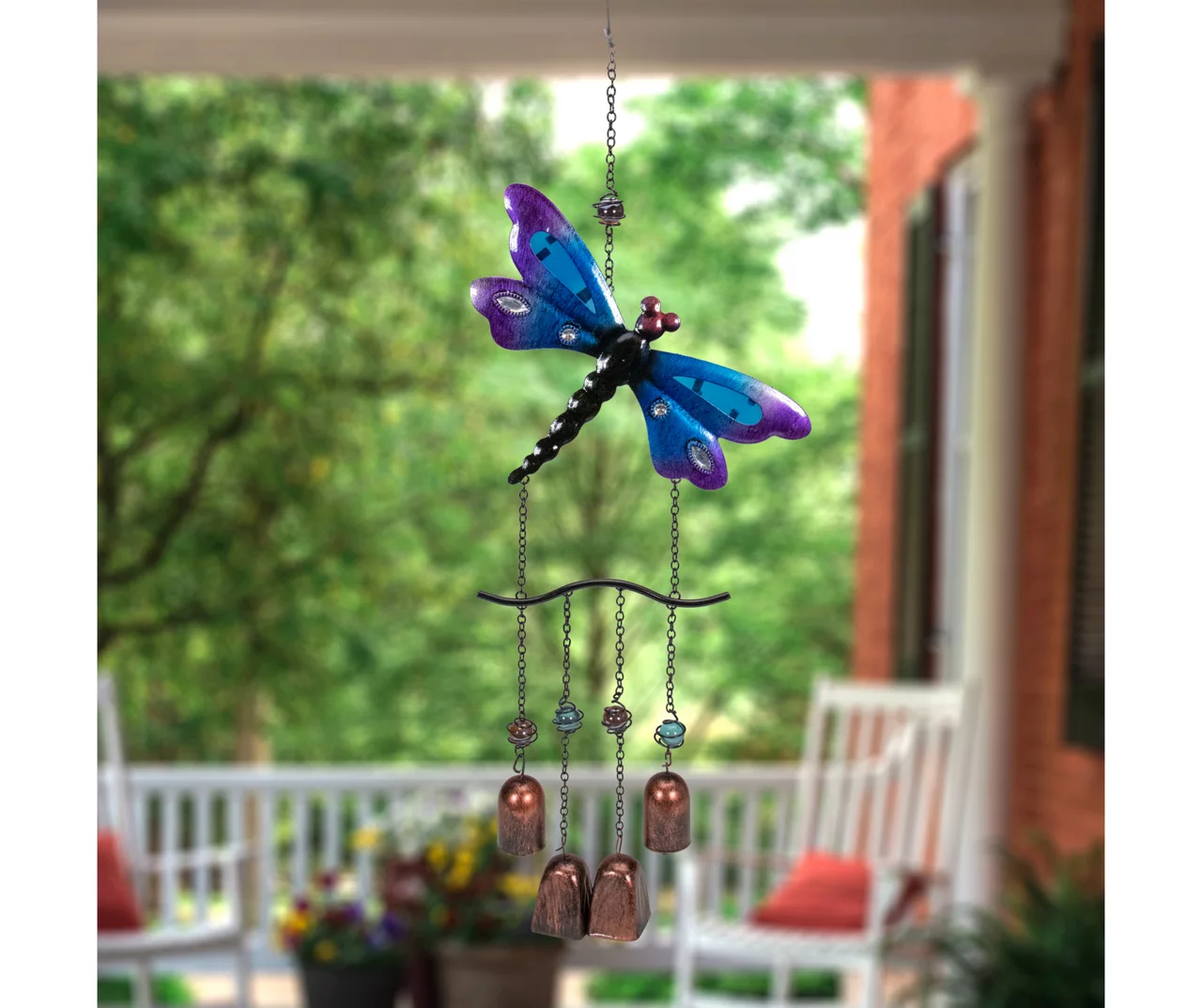 24" Dragonfly & Bell Windchime 2 24" Dragonfly & Bell Windchime - Image 2