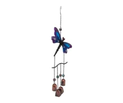 24" Dragonfly & Bell Windchime 7 24" Dragonfly & Bell Windchime -Home Furnishing Store 810576160 2