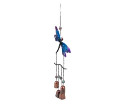 24" Dragonfly & Bell Windchime 9 24" Dragonfly & Bell Windchime -Home Furnishing Store 810576160 4