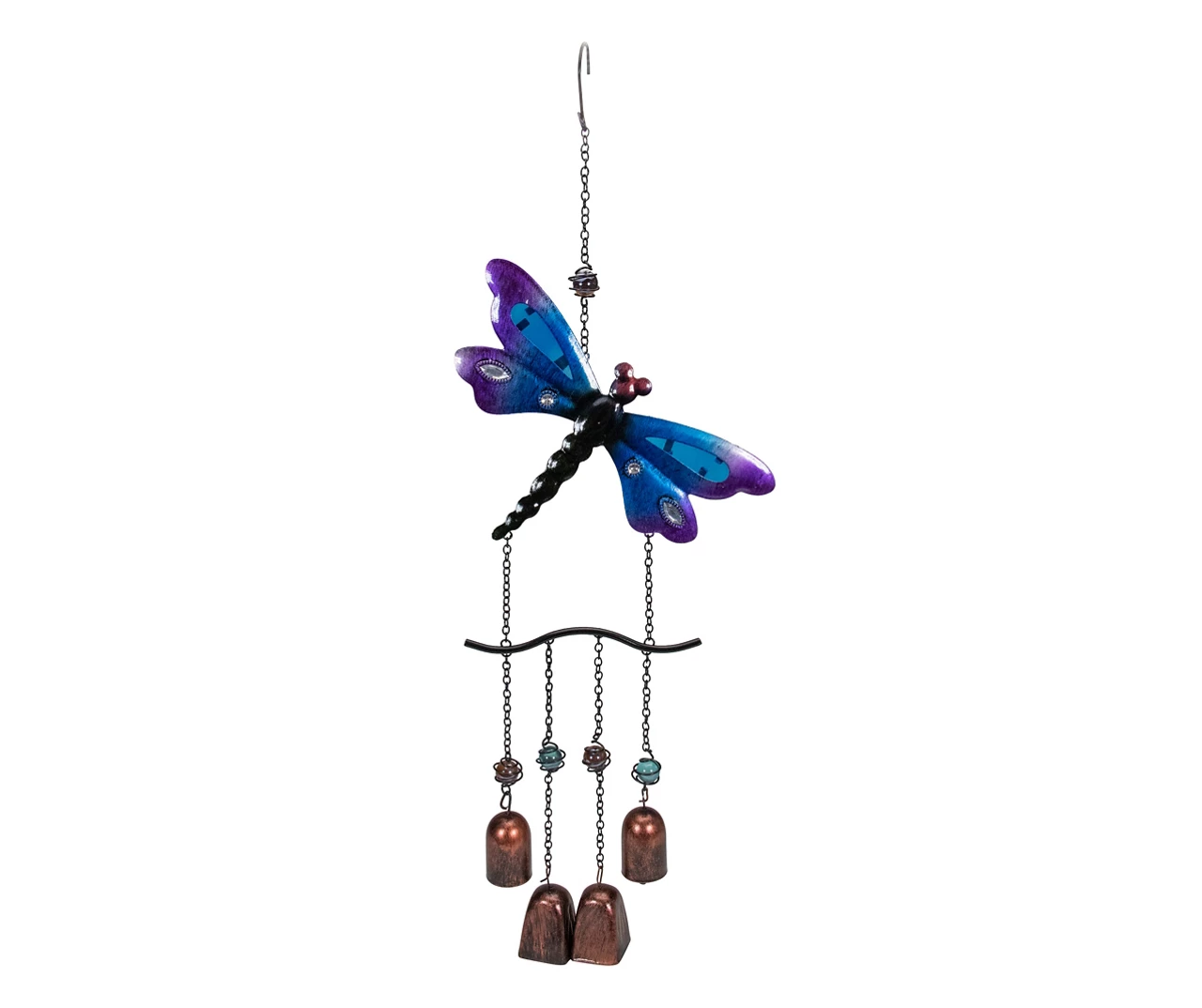 24" Dragonfly & Bell Windchime 1 24" Dragonfly & Bell Windchime