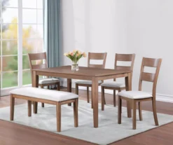 Marley Light Walnut Upholstered Dining Chairs, 2-Pack 5 Marley Light Walnut Upholstered Dining Chairs, 2-Pack -Home Furnishing Store 810579821 810579500 810579822 1