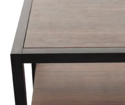 Walnut Chevron 2-Door Storage Cabinet -Home Furnishing Store 810584249 2