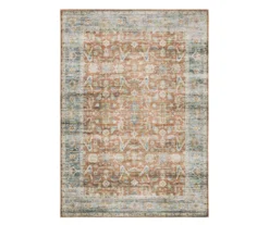 Chloe Rust & Blue Floral Area Rug 14 Chloe Rust & Blue Floral Area Rug -Home Furnishing Store 810584792 1
