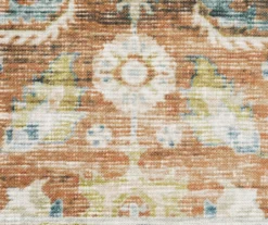 Chloe Rust & Blue Floral Area Rug 16 Chloe Rust & Blue Floral Area Rug -Home Furnishing Store 810584806 3