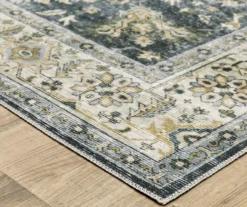 Chairo Blue & Beige Floral Area Rug, (2' X 3') -Home Furnishing Store 810584863 3