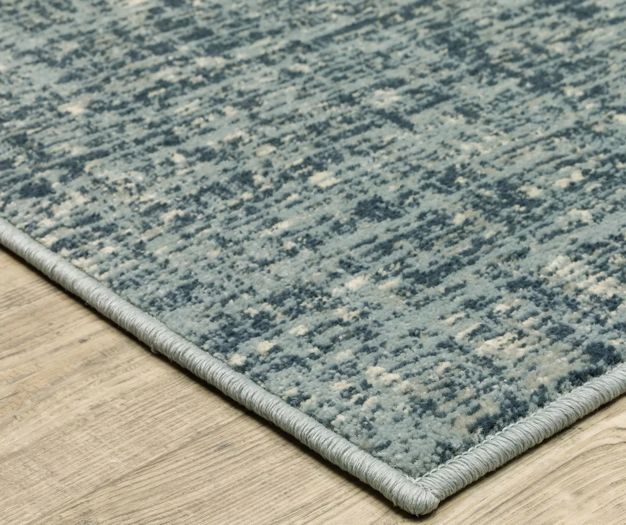 Breckworth Blue Abstract Crosshatch Area Rug, (1.1' X 7.3') 3 Breckworth Blue Abstract Crosshatch Area Rug, (1.1' X 7.3') - Image 3