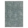 Breckworth Blue Abstract Crosshatch Area Rug, (1.1' X 7.3')
