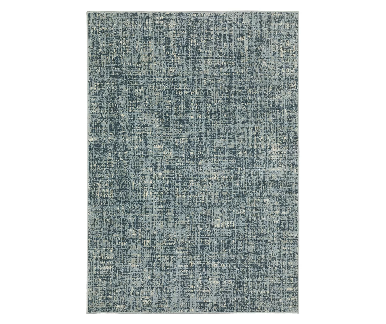 Breckworth Blue Abstract Crosshatch Area Rug, (1.1' X 7.3') 1 Breckworth Blue Abstract Crosshatch Area Rug, (1.1' X 7.3')