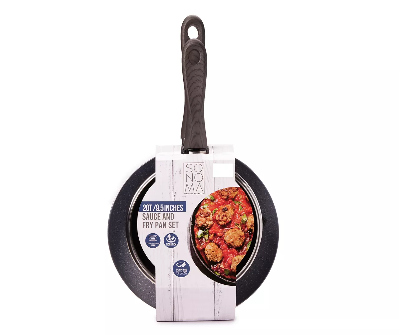 Navy 9.5" Fry Pan & Sauce Pan Set 1 Navy 9.5" Fry Pan & Sauce Pan Set