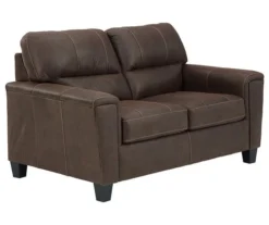 Signature Design By Ashley Navi Faux Leather Loveseat 18 Signature Design By Ashley Navi Faux Leather Loveseat -Home Furnishing Store 810587484 1 1