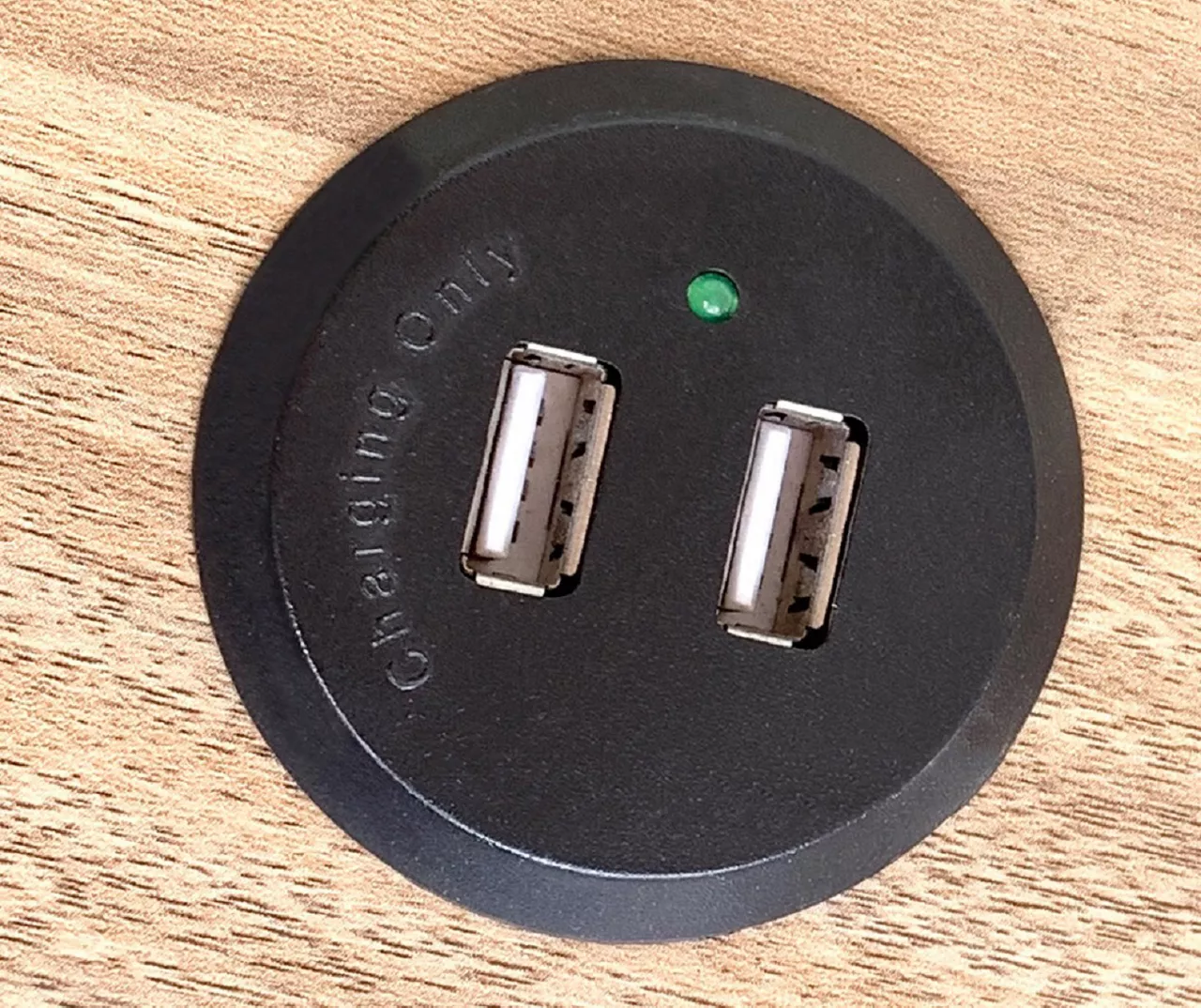 Medium Mango Round Side Table With USB Charging 5 Medium Mango Round Side Table With USB Charging - Image 5