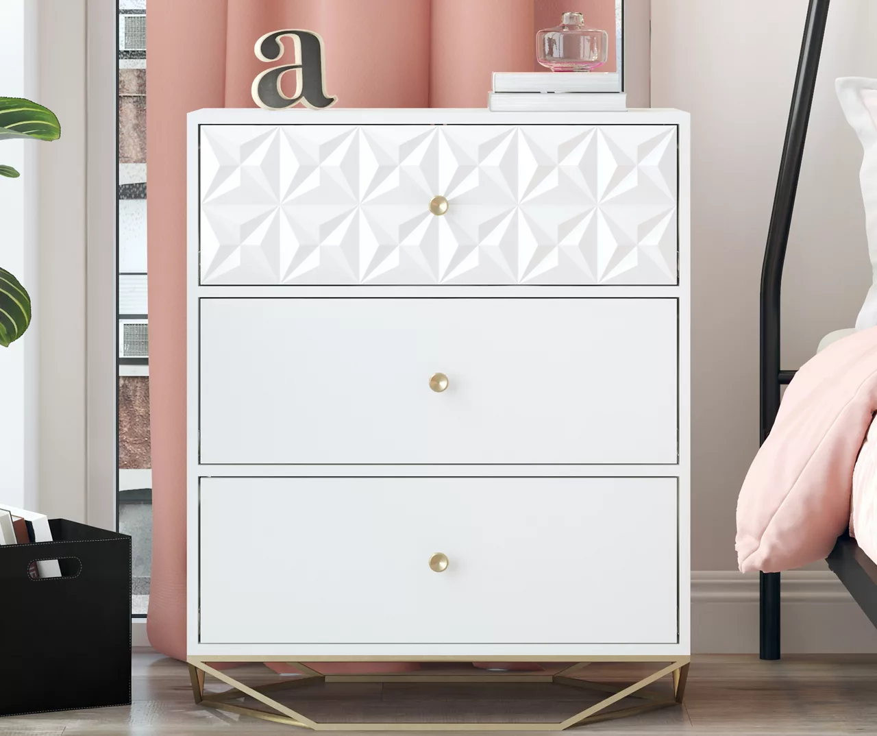 Blair White 3-Drawer Dresser 1 Blair White 3-Drawer Dresser