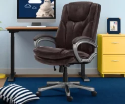 Benton Brown Big & Tall Faux Leather Executive Office Chair -Home Furnishing Store 810590314 1