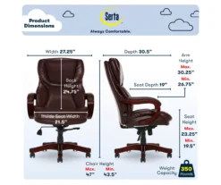 Serta Conway Big & Tall Bonded Leather Office Chair 28 Serta Conway Big & Tall Bonded Leather Office Chair -Home Furnishing Store 810590315 6