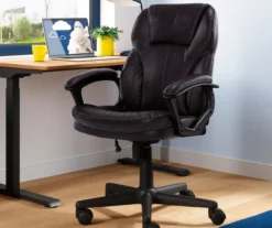 Mitchell Roasted Chestnut Vegan Leather Office Chair -Home Furnishing Store 810590318 2