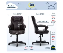 Mitchell Roasted Chestnut Vegan Leather Office Chair -Home Furnishing Store 810590318 6