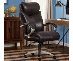 Dayton Dark Brown Big & Tall Bonded Leather Office Chair -Home Furnishing Store 810590372 2
