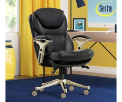 Claremont Black Bonded Leather Office Chair -Home Furnishing Store 810590374 2