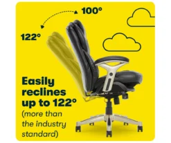 Claremont Black Bonded Leather Office Chair -Home Furnishing Store 810590374 8