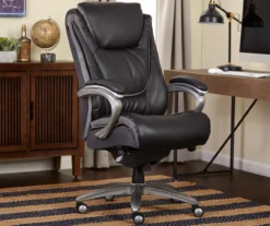 Baxter Black Big & Tall Bonded Leather Office Chair -Home Furnishing Store 810590377 2