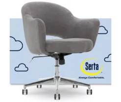 Valetta Gray Microfiber Office Chair 15 Valetta Gray Microfiber Office Chair -Home Furnishing Store 810590379 1