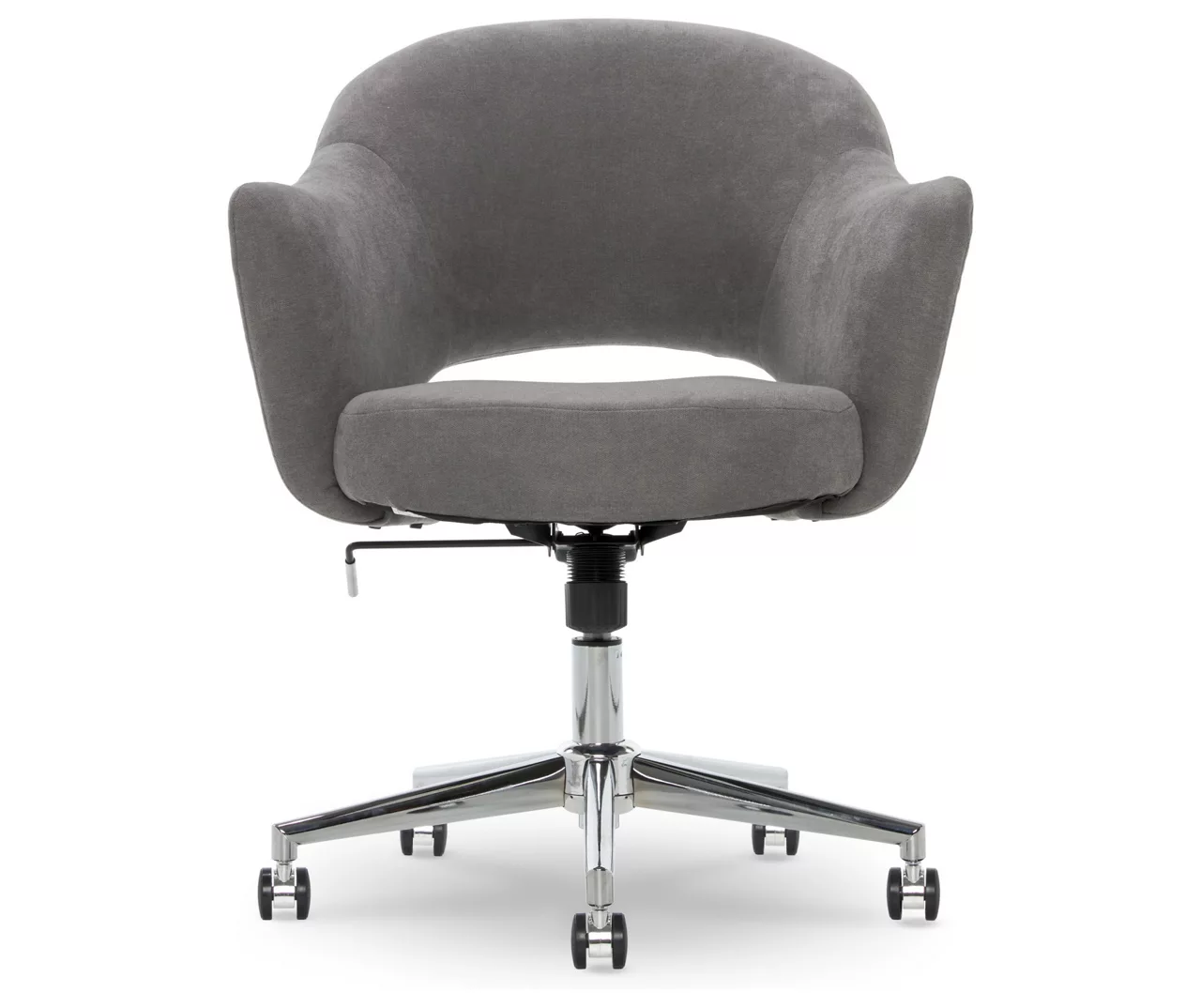 Valetta Gray Microfiber Office Chair 1 Valetta Gray Microfiber Office Chair