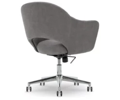 Valetta Gray Microfiber Office Chair 10 Valetta Gray Microfiber Office Chair -Home Furnishing Store 810590379 5