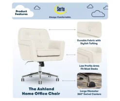 Serta Ashland Fabric Office Chair 38 Serta Ashland Fabric Office Chair -Home Furnishing Store 810590380 7