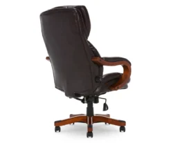 Conway Dark Brown Big & Tall Bonded Leather Office Chair -Home Furnishing Store 810590381 5